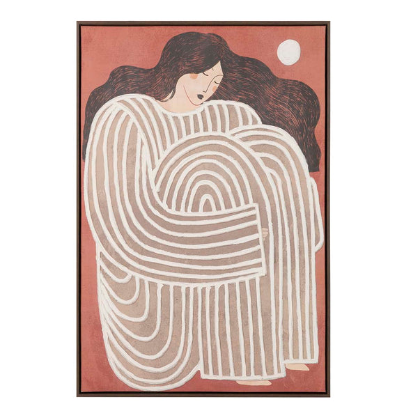 TELA DI DONNA DIPINTA A MANO