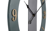 OROLOGIO DA PARETE IN METALLO GRIGIO/DORATO