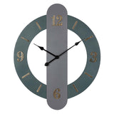 OROLOGIO DA PARETE IN METALLO GRIGIO/DORATO