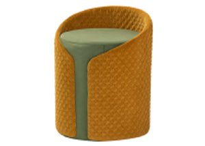 POUFF VELVET GIALLO/VERDE